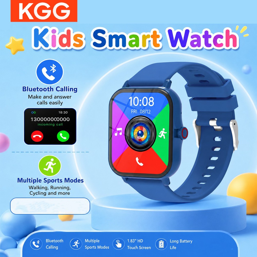 Smartwatch Watches For Girls Kids - Montre connectée pour enfants, écran HD