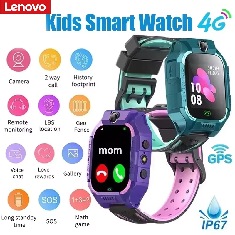 Smartwatch Watches For Kids With Gps - Montre connectée Lenovo Q19 pour enfants,