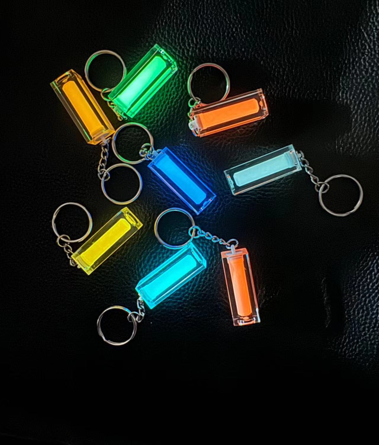 Tritium Gas Tube - Pendentif Nightglow, pendentif pour sac à