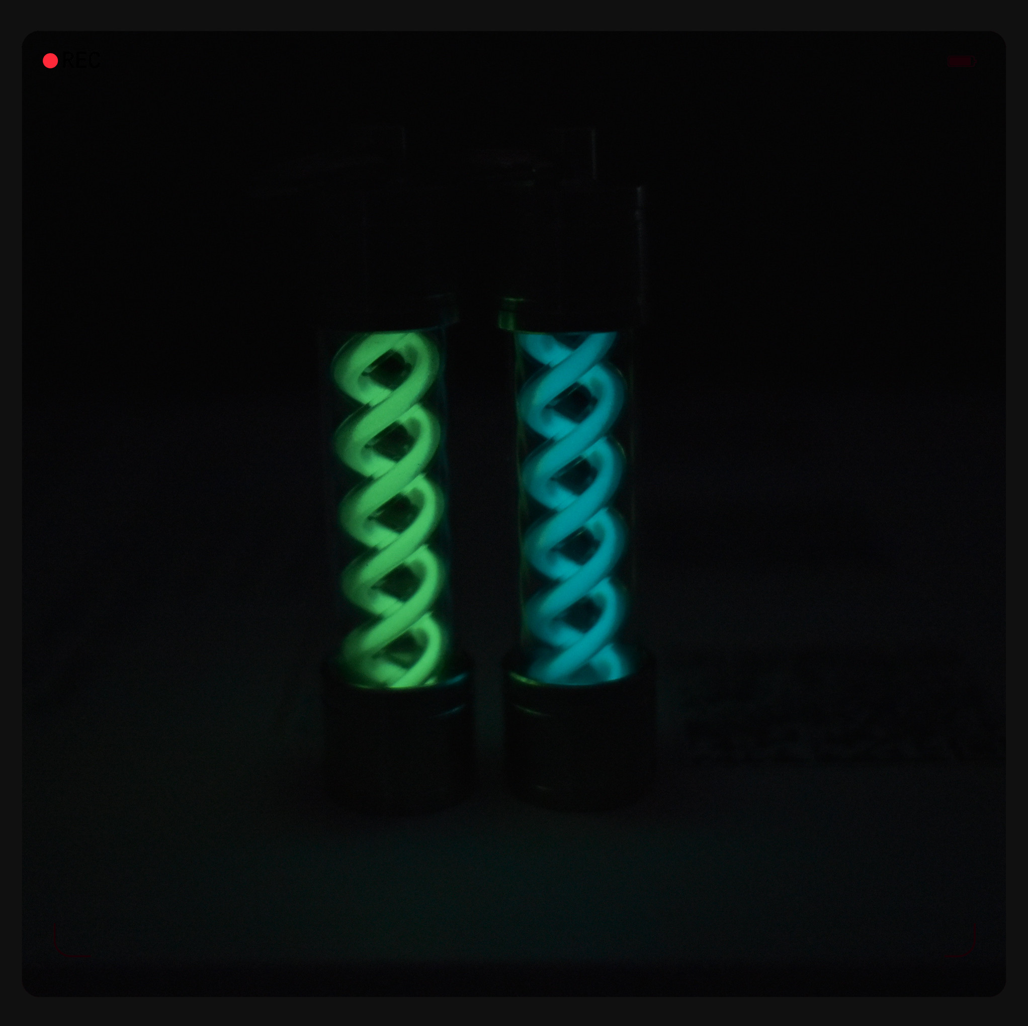 Tritium Gas Tube - Porte-clés EDC sans tritium, modèle biochimique