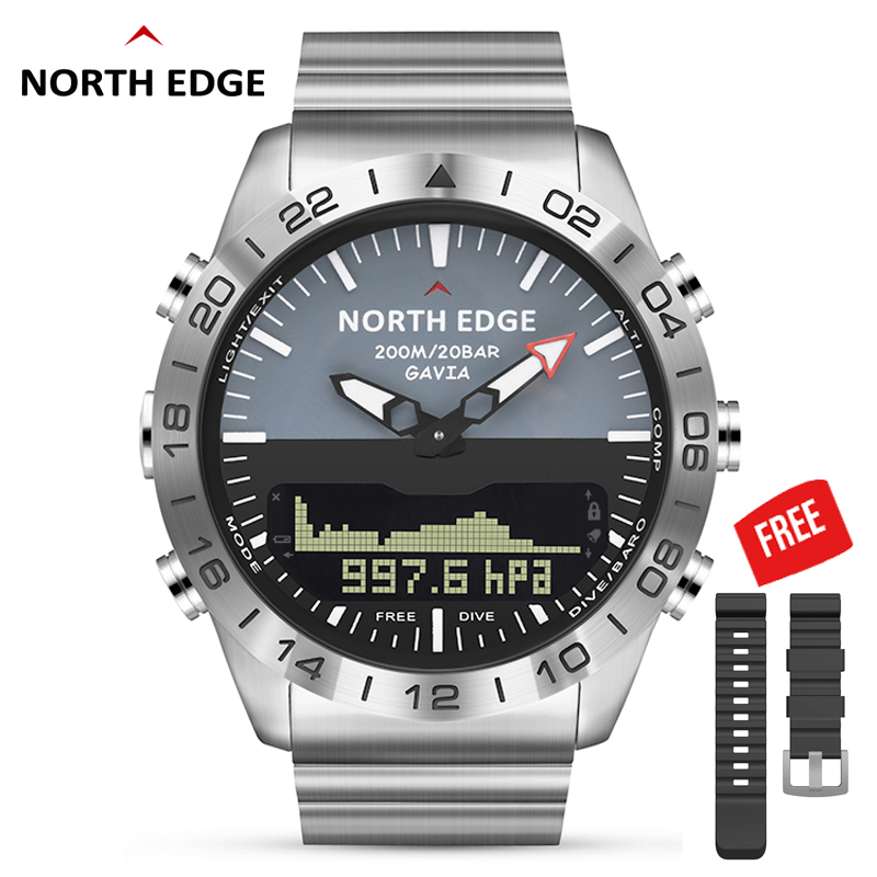 Altimeter Compass Watch - Hommes Dive Sports Digital Watch Mens