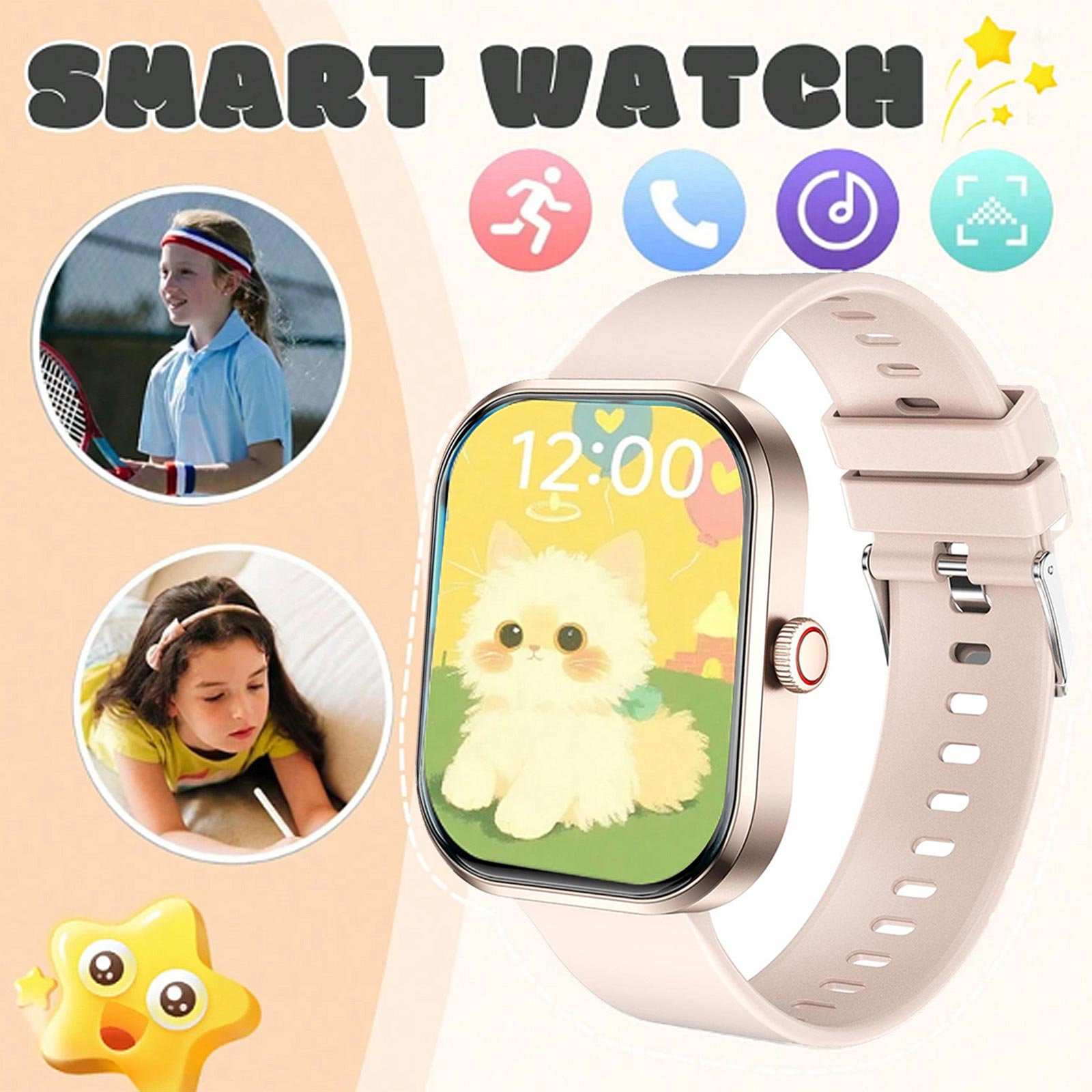 Smartwatch Watches Wallpaper - Montre intelligente pour enfants qui économise