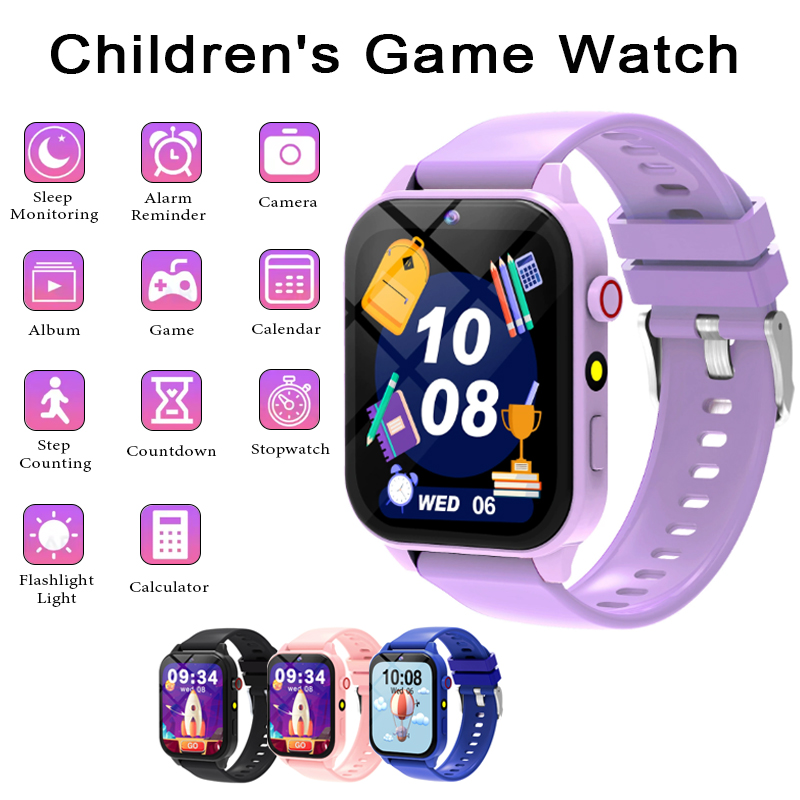 Smartwatch Watches For Girls Kids - Montre connectée de jeux pour enfants,