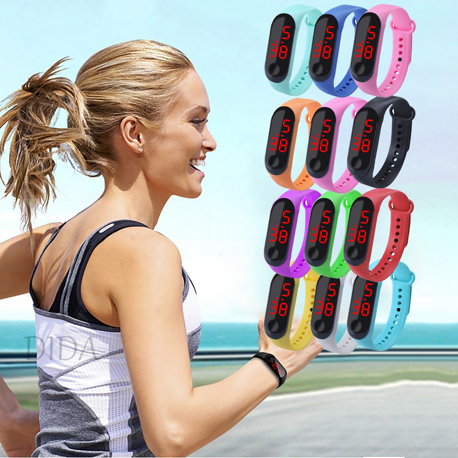 Smartwatch Watches Digital - Montre de sport électronique pour enfants,