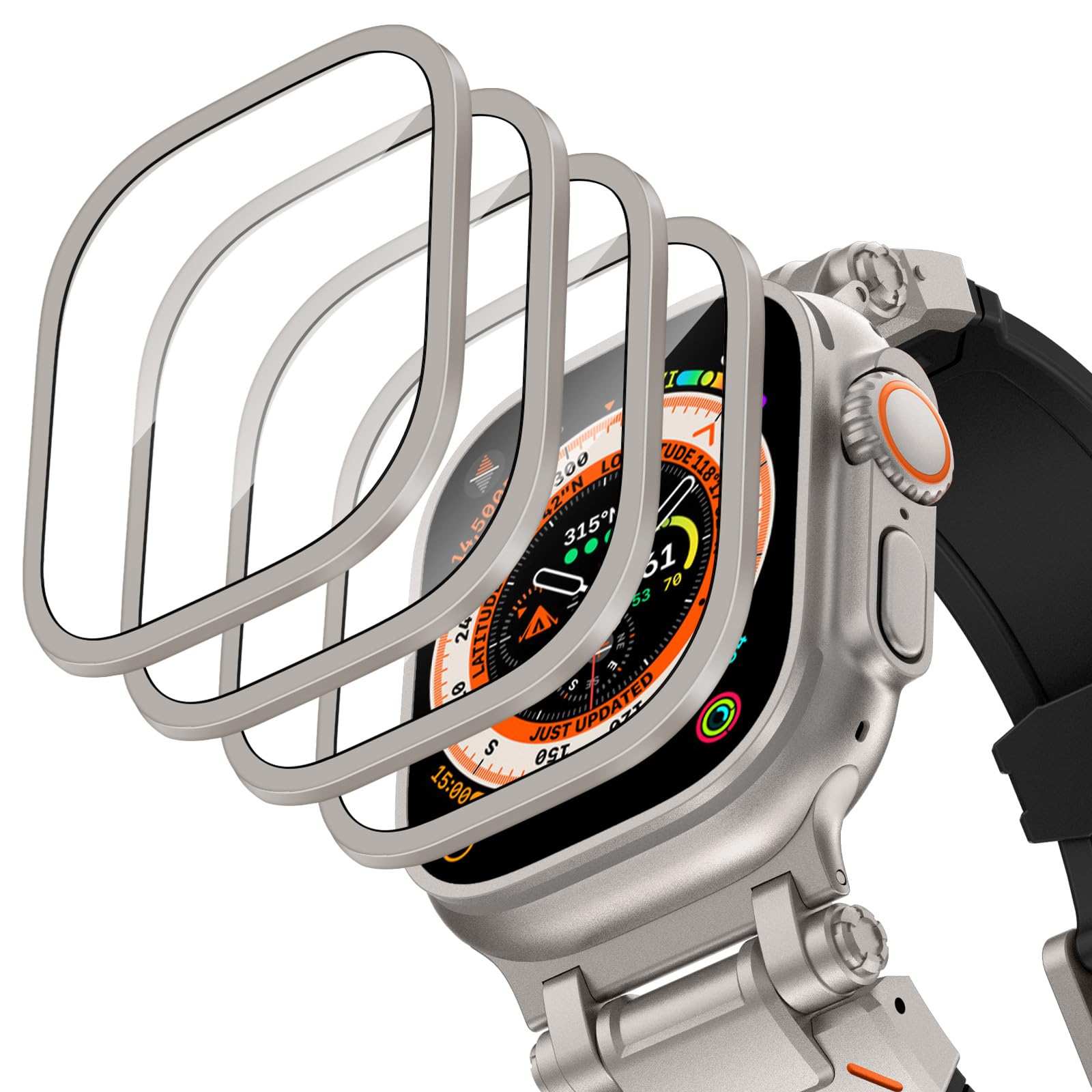 Smartwatch Watches For Women - Boîtier en alliage d'aluminium + verre