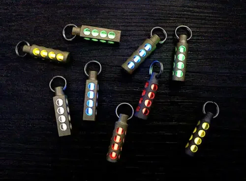 Tritium Gas Tube - Nouveau 1PC Pendentif porte-clés en alliage