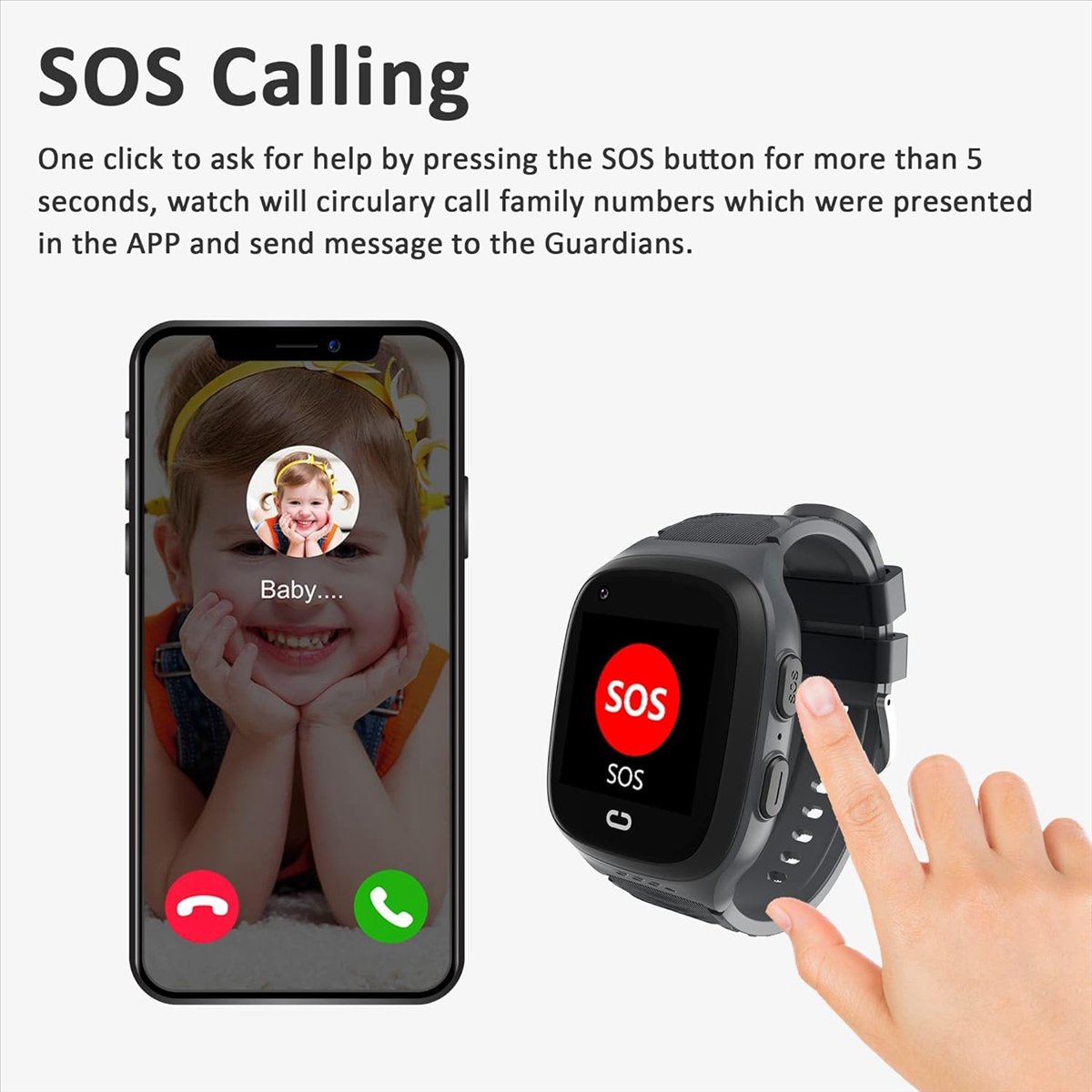 Smartwatch Watches For Kids With Gps - Montre intelligente pour enfants 4G avec