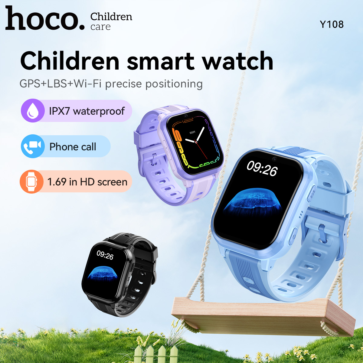Smartwatch Watches For Kids With Gps - Montre connectée pour enfants HOCO Y108