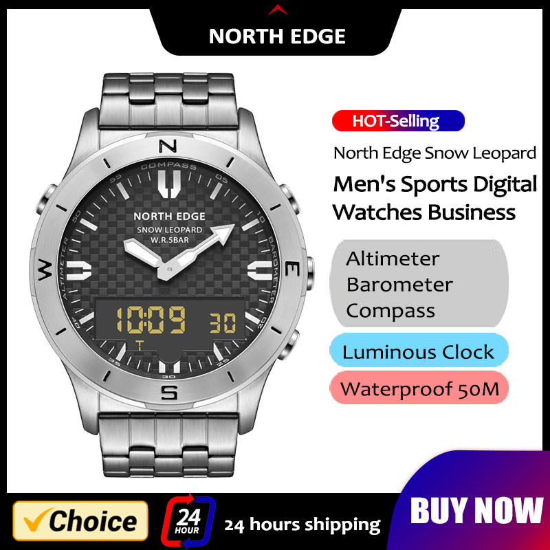 Altimeter Compass Watch - NORTH EDGE montre numérique de sport