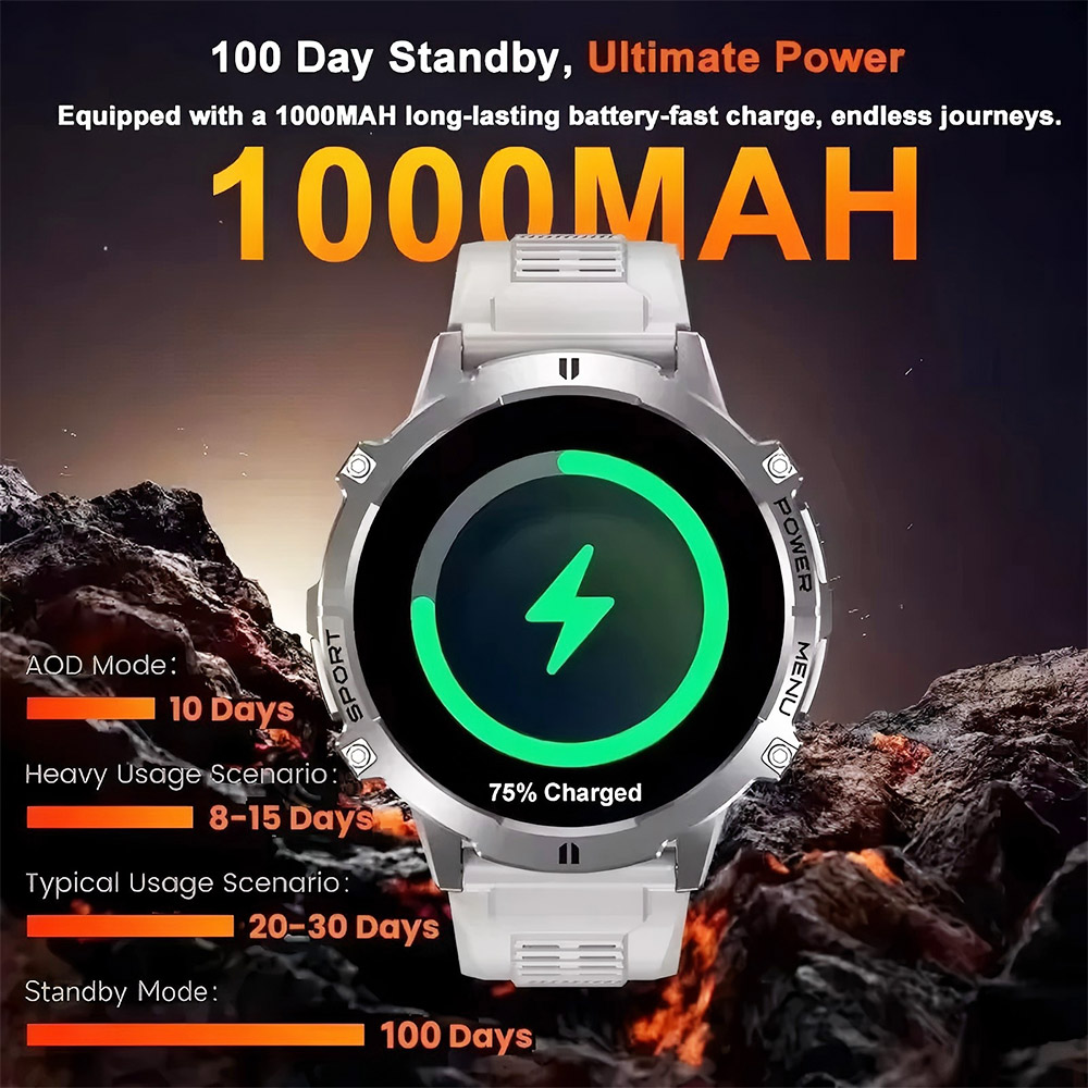 Montre connectée sportive mili - Altimeter Compass Watch avis et prix