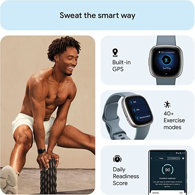 Fitbit Versa 4 montre intellig - Smartwatch Watches Digital avis et prix