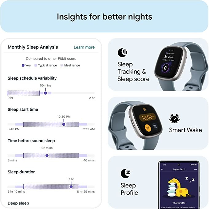 Fitbit Versa 4 montre intellig - Smartwatch Watches Digital avis et prix