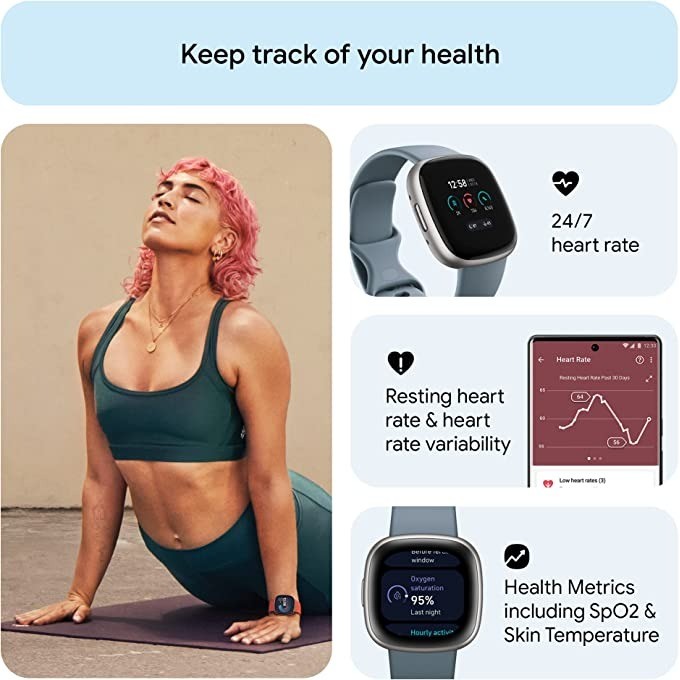 Fitbit Versa 4 montre intellig - Smartwatch Watches Digital avis et prix