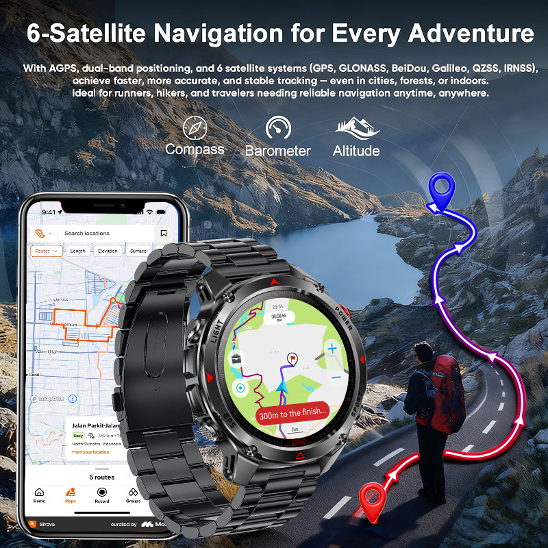 Montre connectée GPS Forerunne - Altimeter Compass Watch avis et prix