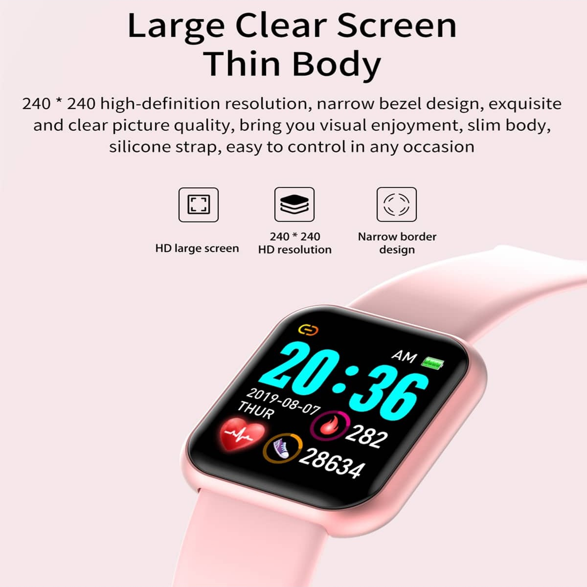 Montre connectée Y68 D20 pour  - Smartwatch Watches For Girls avis et prix