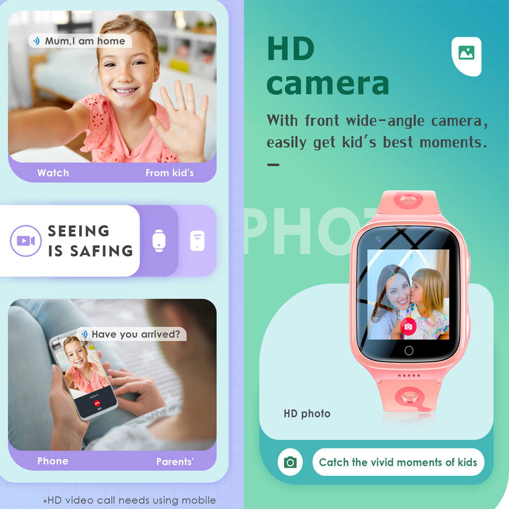 Montre connectée 4G pour enfan - Smartwatch Watches For Girls Kids avis et prix