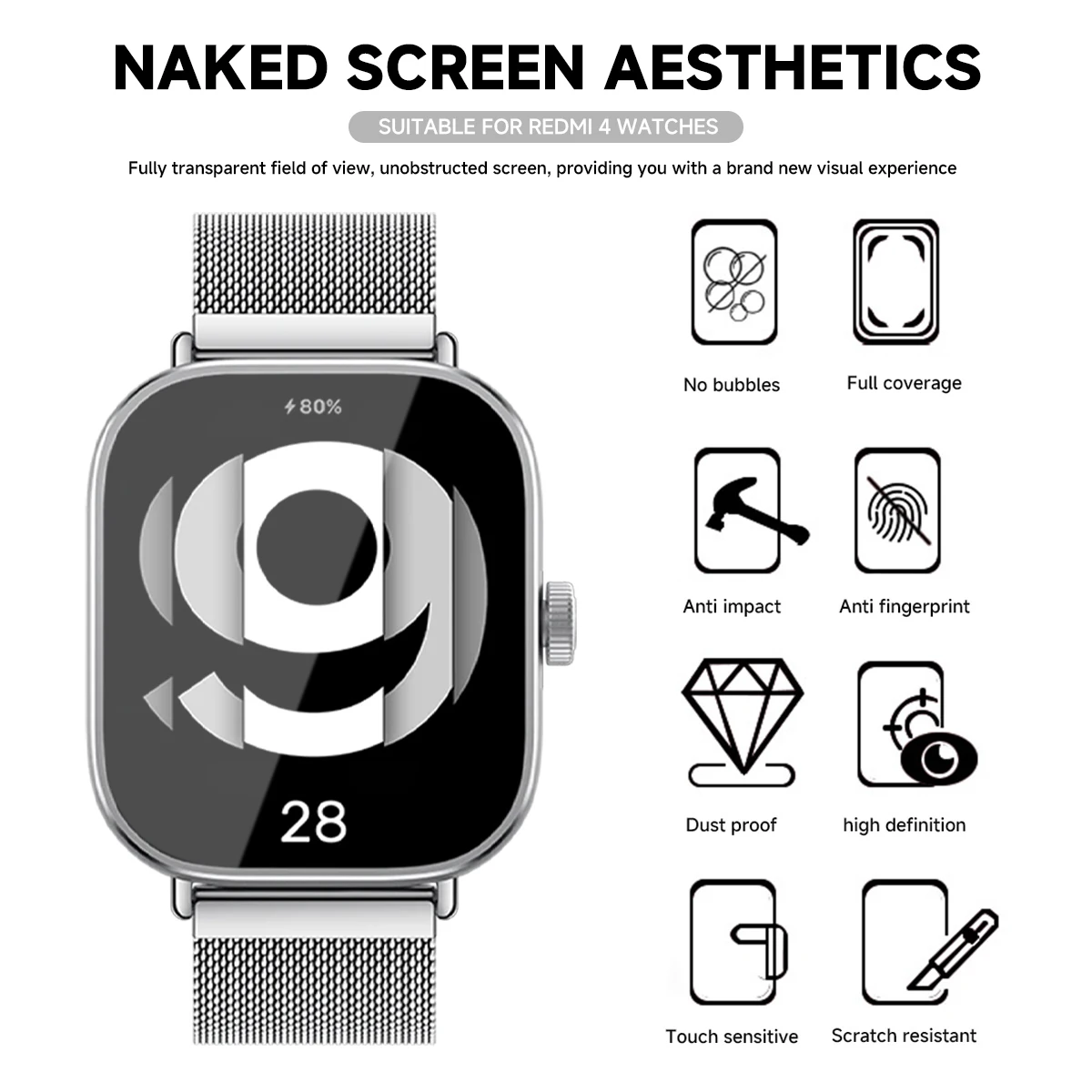 Protecteur d'écran de montre i - Smartwatch Redmi Watches avis et prix