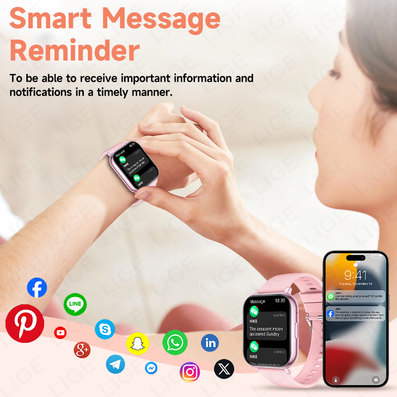 Montre connectée LIGE pour hom - Smartwatch Watches Birthday Gift For Men avis et prix