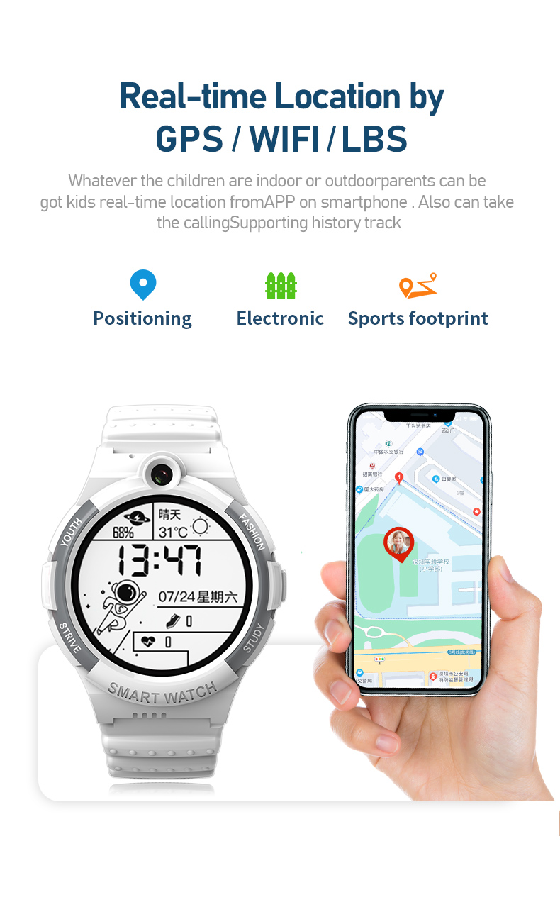 Getfitsoo-Montre intelligente  - Smartwatch Watches For Kids With Gps avis et prix