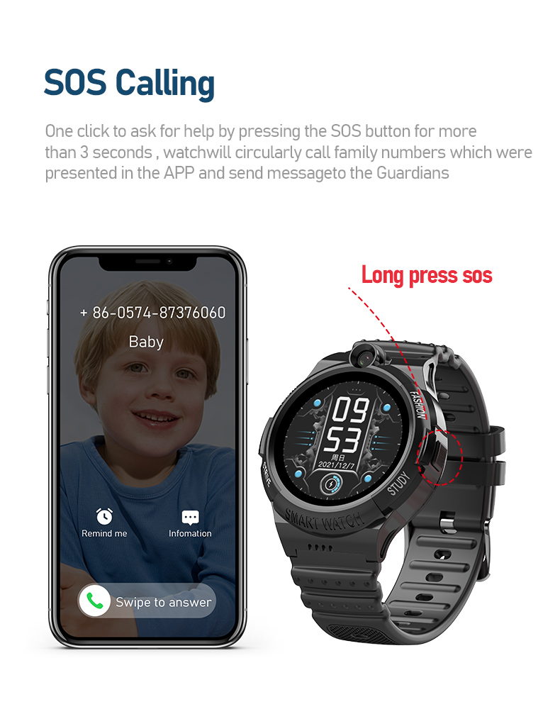 Getfitsoo-Montre intelligente  - Smartwatch Watches For Kids With Gps avis et prix