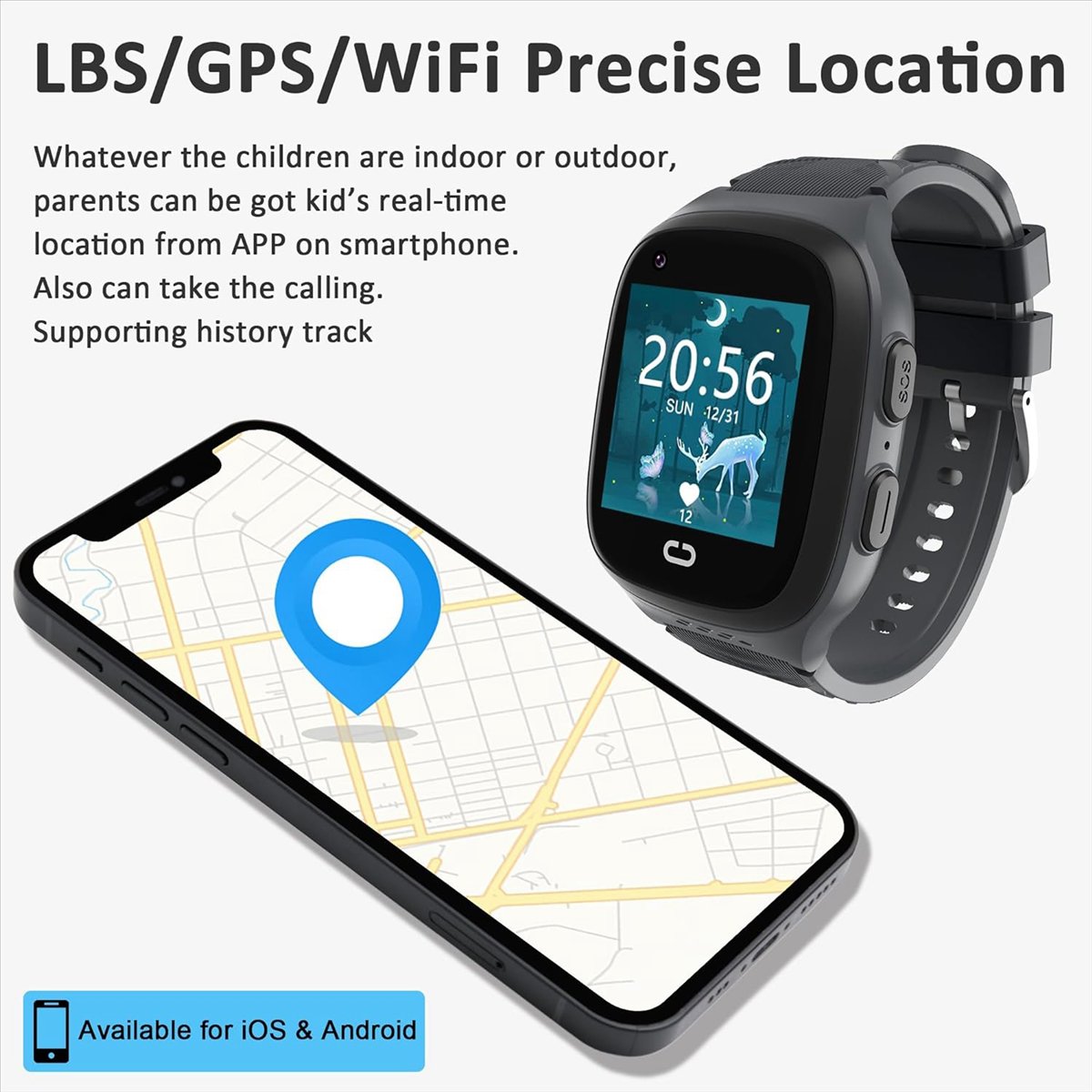 Montre intelligente pour enfan - Smartwatch Watches For Kids With Gps avis et prix